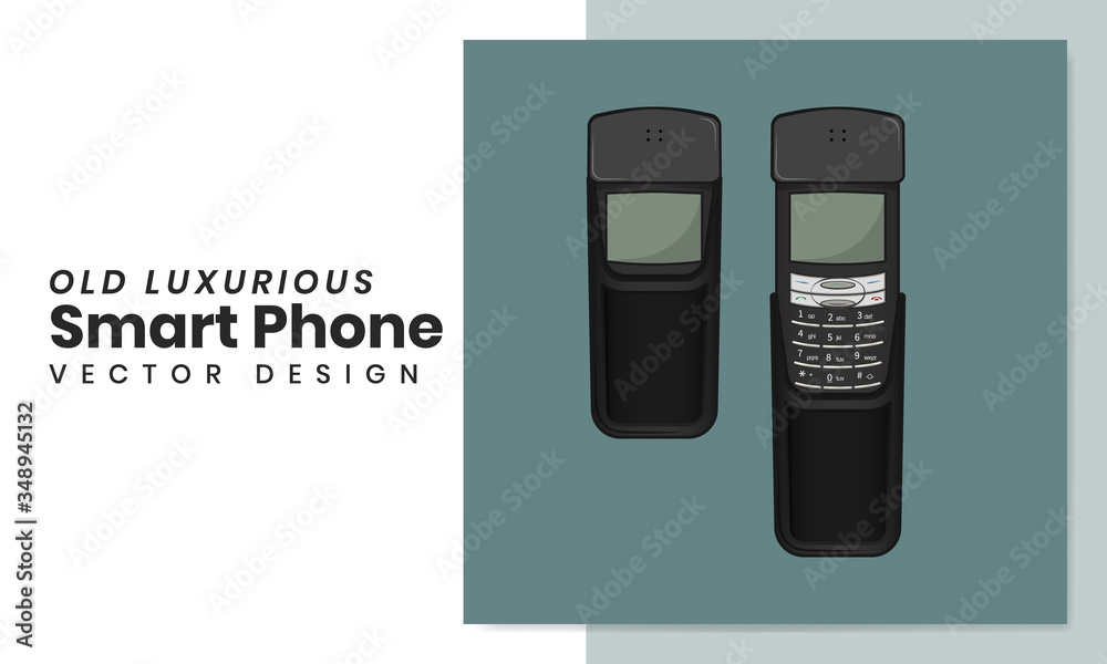 Old Luxurious Smart Phone - Vector Design Old Luxurious Smart Phone - Vector Design