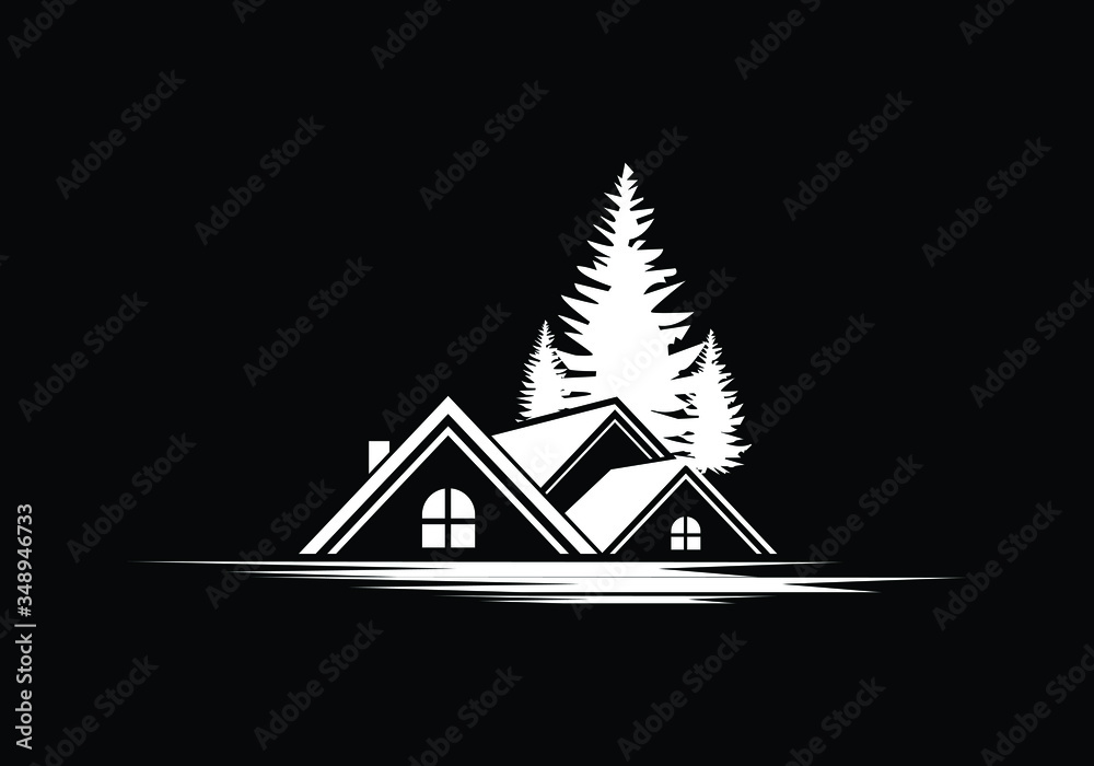 Fototapeta premium Real estate logo, House logo, Home logo sign symbol