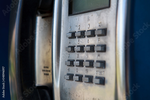 телефон на улице,Phone on the street,phone, telephone, communication, technology, public, call, street, number, security, dial, old, city, pay, box, calculator, lock, button, business, payphone, keypa