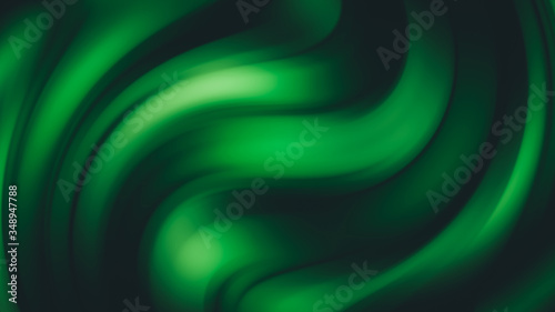 green toxic dark waves background