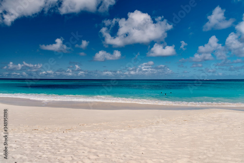 Caribbean beach on the island of Anguilla the most beautiful sea in the Antilles