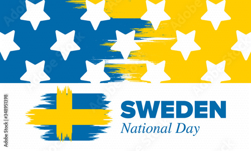 Obraz na plátně Sweden National Day