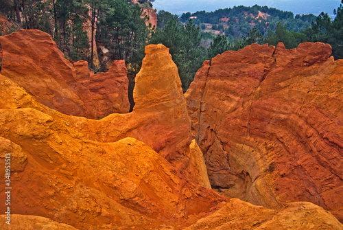 The Ochre quarries in Roussilon Luberon Provence France