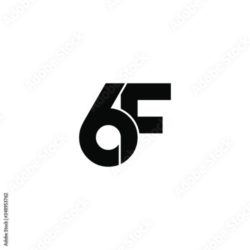 6f letter original monogram logo design