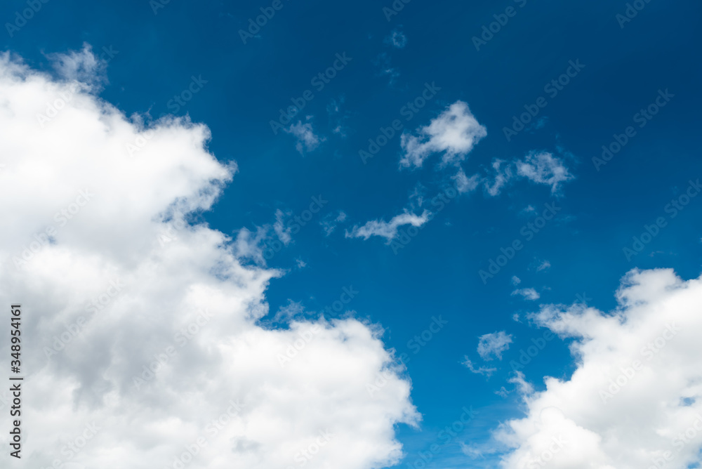 Beautiful sky with volumetric clouds, and the rays of the sun. Beautiful sky with volumetric clouds, and the rays of the sun.
