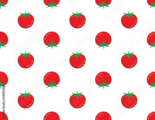 Red Tomato Pattern,White background