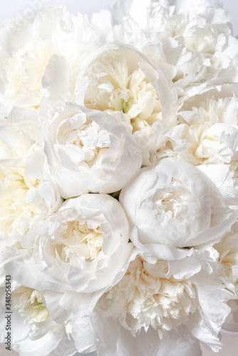 White peony bouquet 