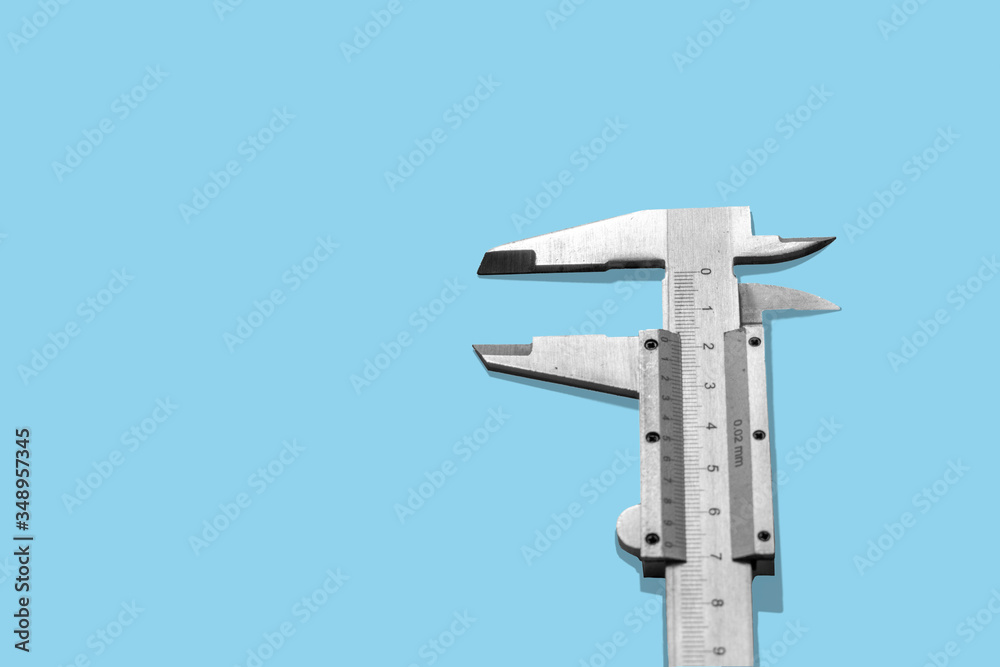 caliper on the blue background copyspace caliper on the blue background copyspace