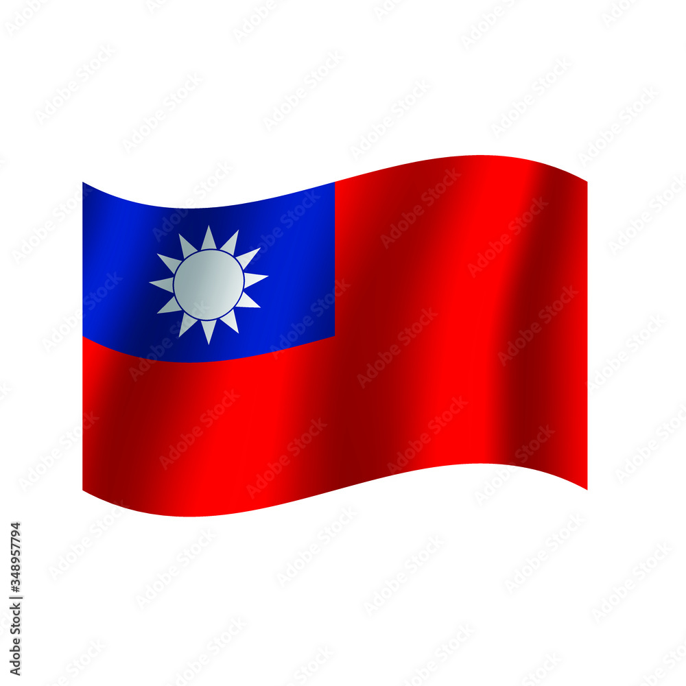 Taiwan flag. Simple vector. National flag of Taiwan Taiwan flag. Simple vector. National flag of Taiwan