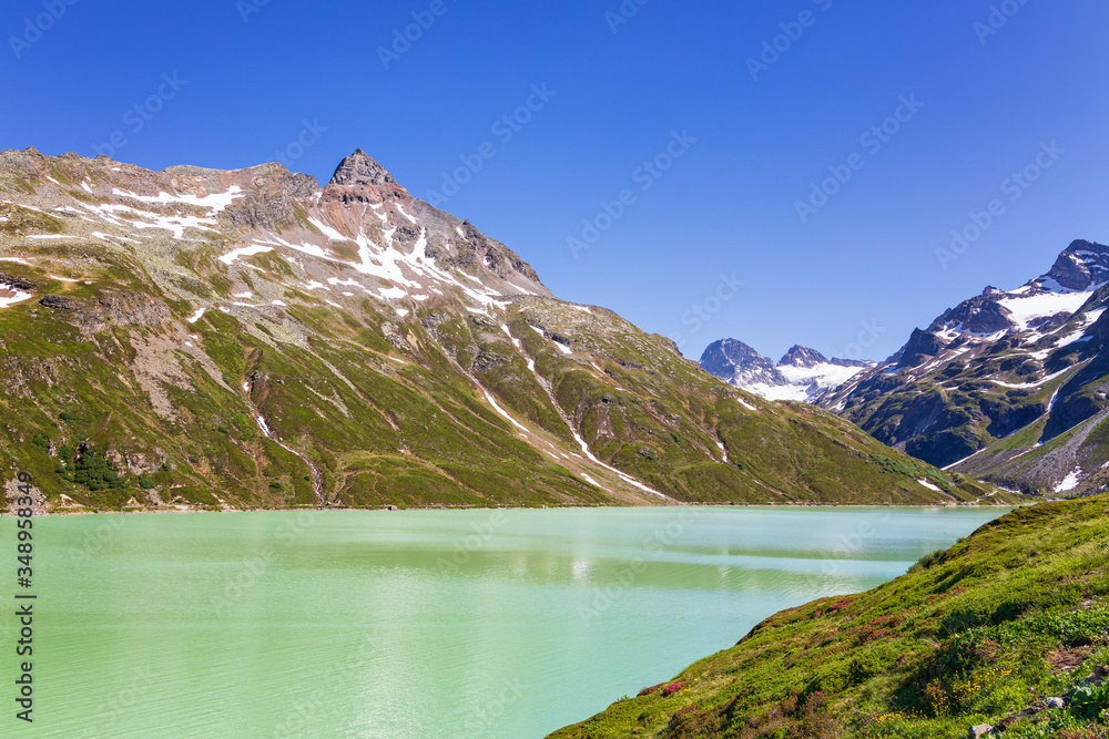 Obraz premium Alpine water reservoirs - Silvretta Speicherseen