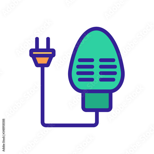 electrically heated outsole icon vector. electrically heated outsole sign. color symbol illustration