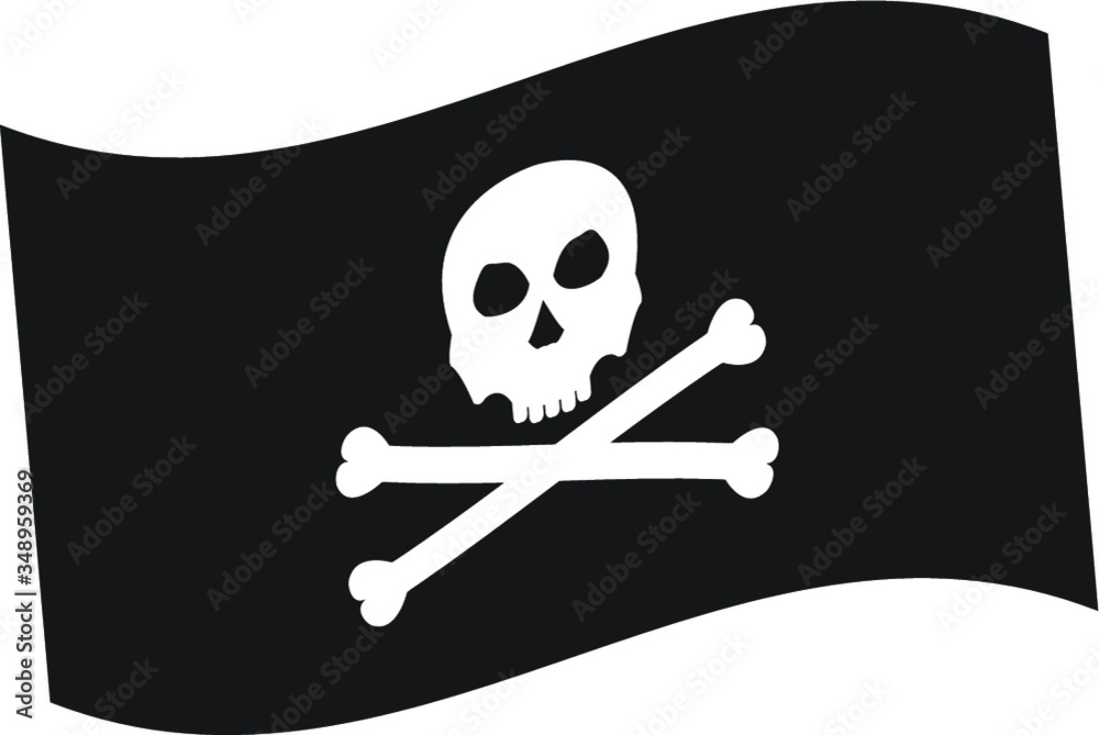 Piraten Flagge 素材庫向量圖