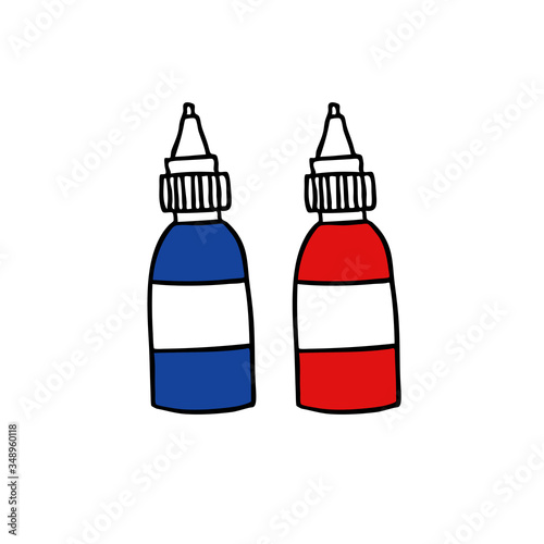 tattoo ink bottle doodle icon