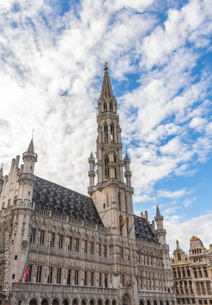 Brussels City Hall with towers, Belgium