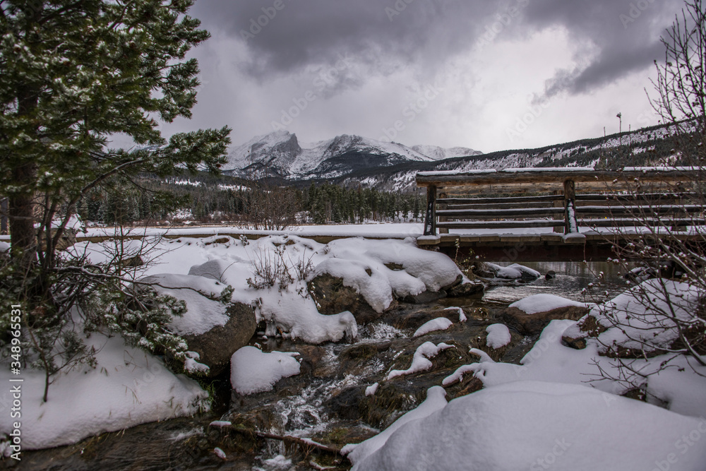 Obraz premium Sprague Lake. Rocky Mountain National Park, Colorado