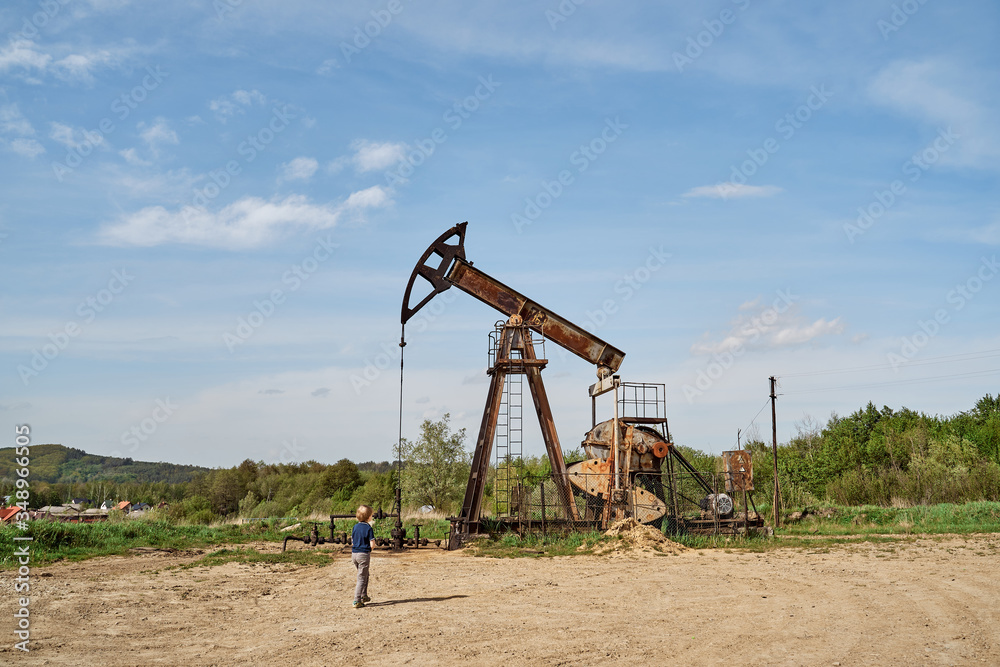 people and oil station oil pump oil extraction people and oil station oil pump oil extraction