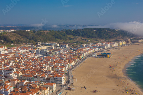 beautiful seaside resort of Nazare in Portugal