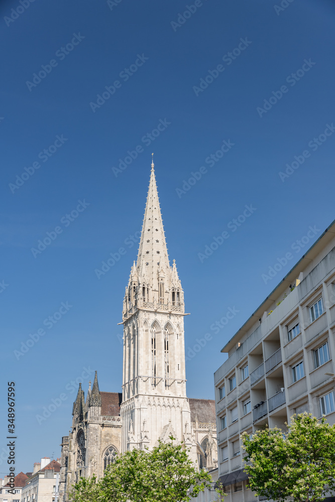 XIII century St. Peter Catholic church in Caen, Normandy, France