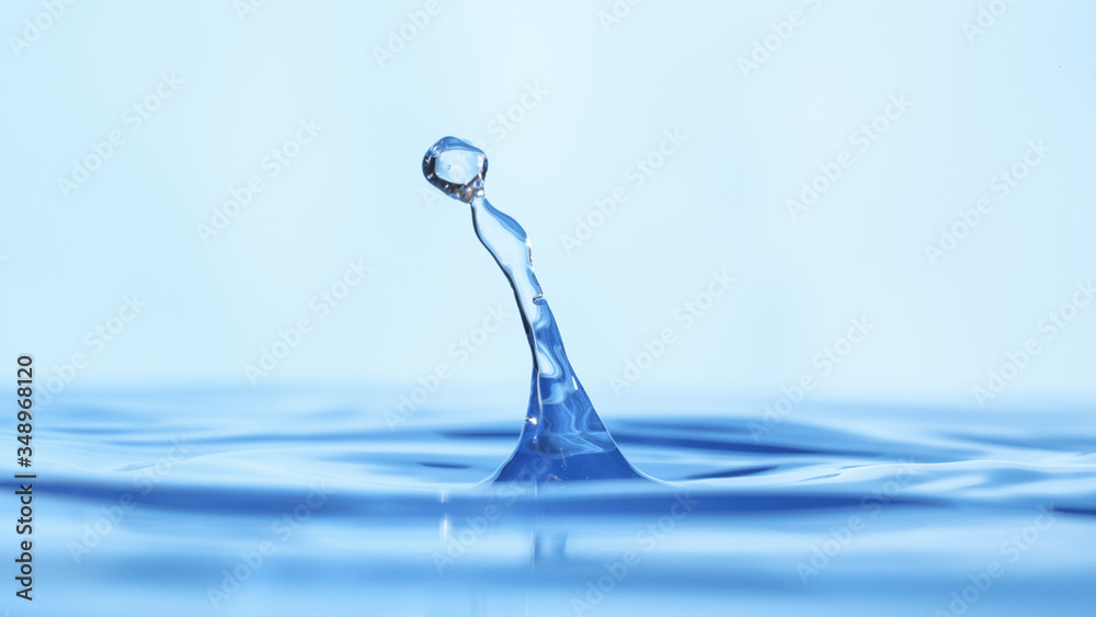 Drops of water on a blue background. Drops of water on a blue background.