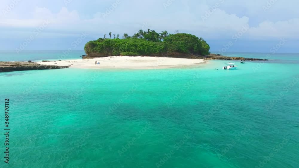 Tropical Island of Isla Bartolomé Panama Aerial View Tropical Island of Isla Bartolomé Panama Aerial View