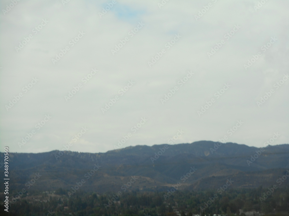 clouds in the mountains in Hollywood