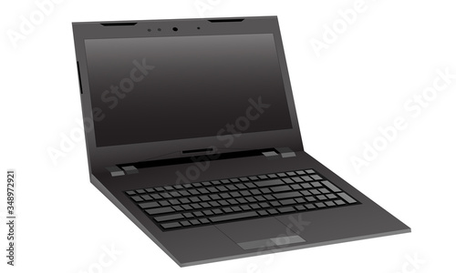 laptop isolated on white background