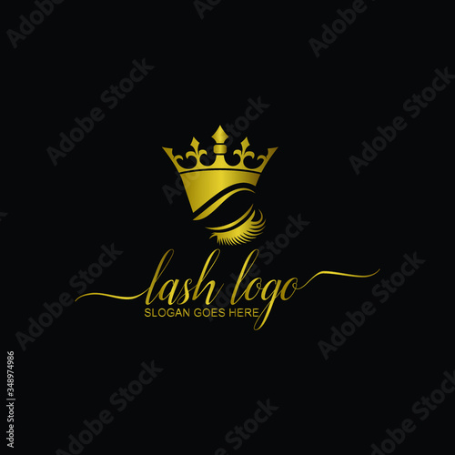 Luxury Beauty Eye Lashes Logo Design