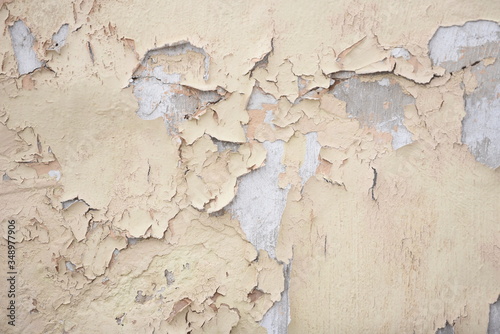 peeling paint on a wall
