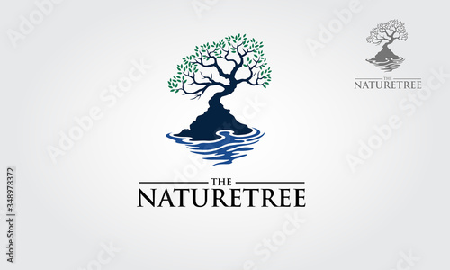 The Nature Tree  Vector Logo. Elegant company logotype. An excellent logo template highly suitable for fashion, clothing, travel, businesses and etc. 