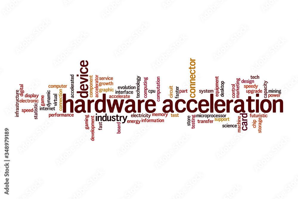 Hardware acceleration cloud concept Hardware acceleration cloud concept