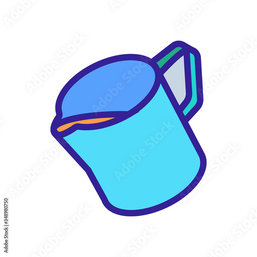 special metal jug pitcher icon vector. special metal jug pitcher sign. color symbol illustration