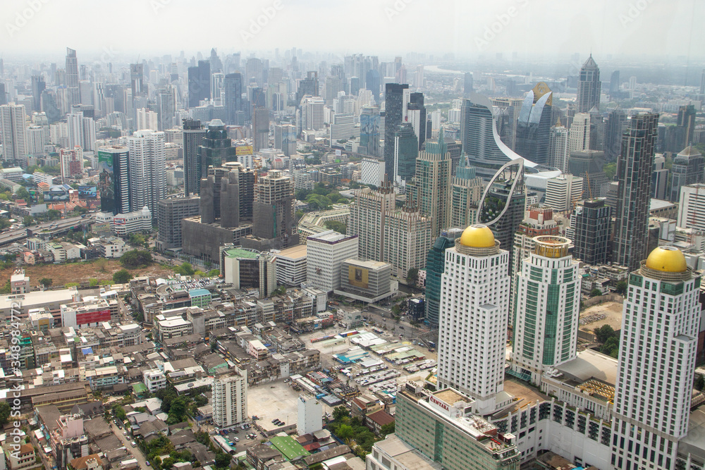 Fototapeta premium widok z lotu ptaka bangkoku