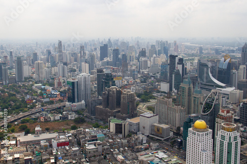 aerial view of bangkok city