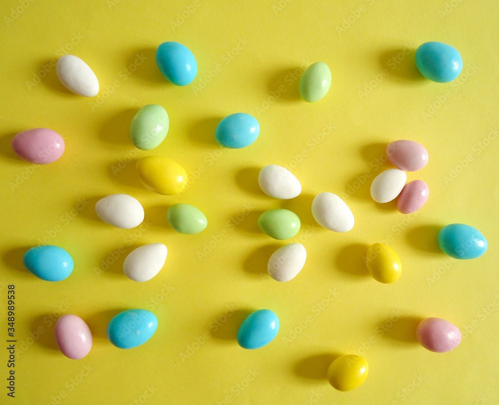 yellow and blue candy background