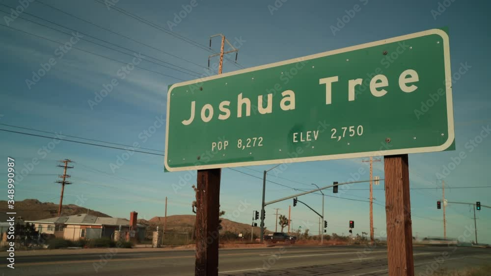 City of Joshua Tree California Welcome Sign