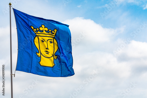 Flagge Stockholm Krone photo