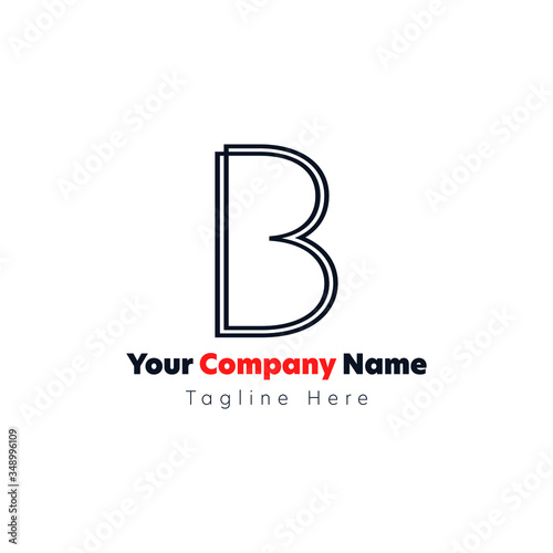 Letter B logo, Vector Art minimalist, flat, Concepts, Abstract, Company logos, Multi colors, Brilliant concept for business startups, Variations of B, Letter B Explorations, Lineart Vectors
