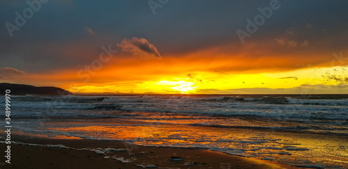 sunset at the beach