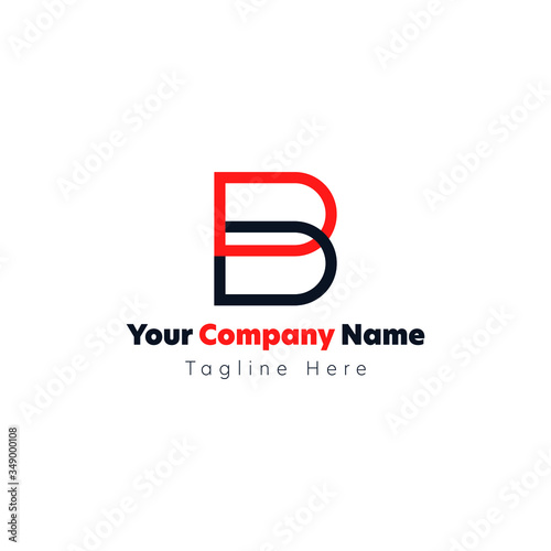 Letter B logo, Vector Art minimalist, flat, Concepts, Abstract, Company logos, Multi colors, Brilliant concept for business startups, Variations of B, Letter B Explorations, Lineart Vectors