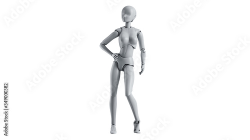 Mannequin female model woman isolated. 3D rendering © ARTYuSTUDIO