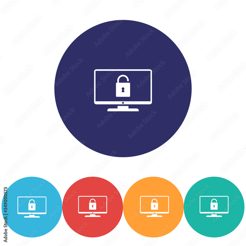 Monitor vector icon , lorem ipsum Flat design Monitor vector icon , lorem ipsum Flat design