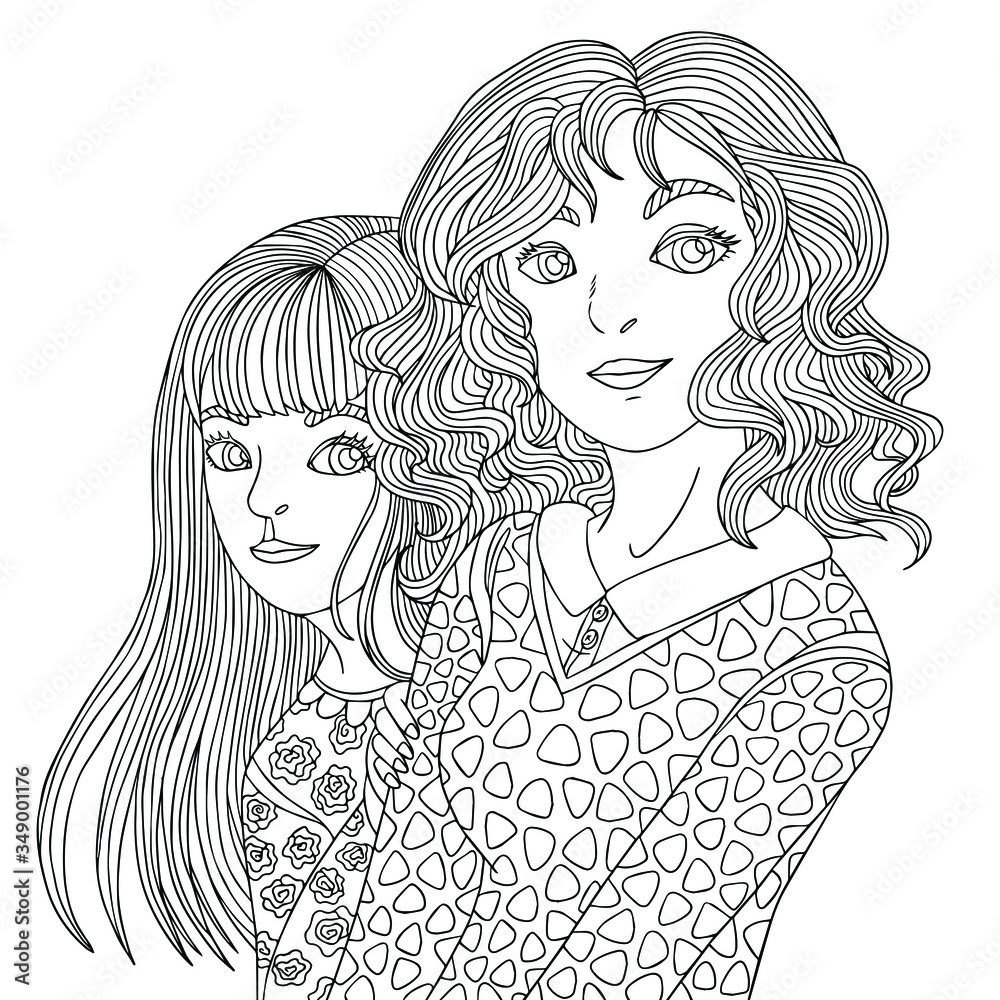 coloring-pages-for-sisters