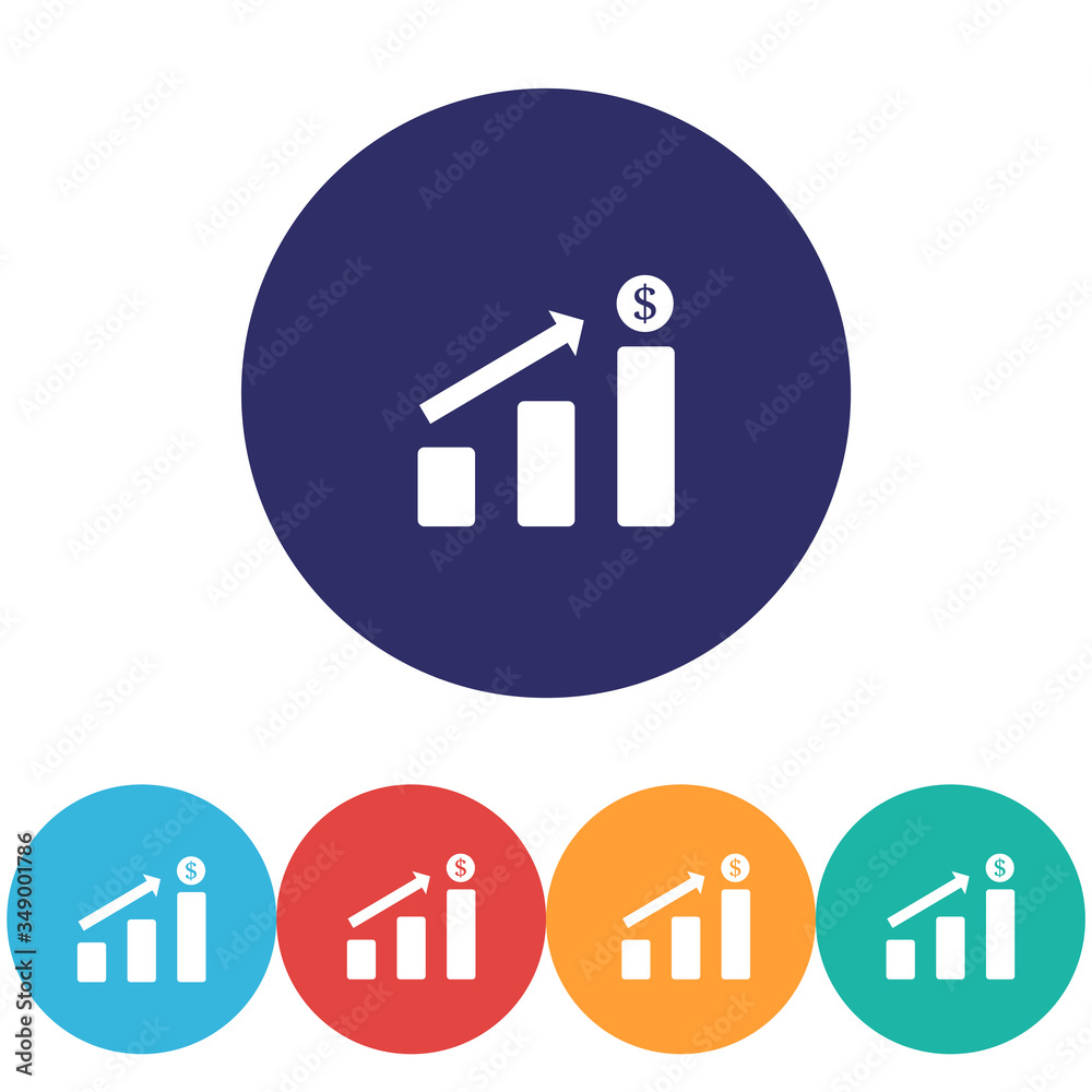 Chart vector icon , lorem ipsum Flat design Chart vector icon , lorem ipsum Flat design