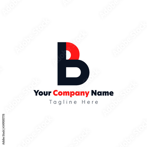 Letter B logo, Vector Art minimalist, flat, Concepts, Abstract, Company logos, Multi colors, Brilliant concept for business startups, Variations of B, Letter B Explorations, Lineart Vectors