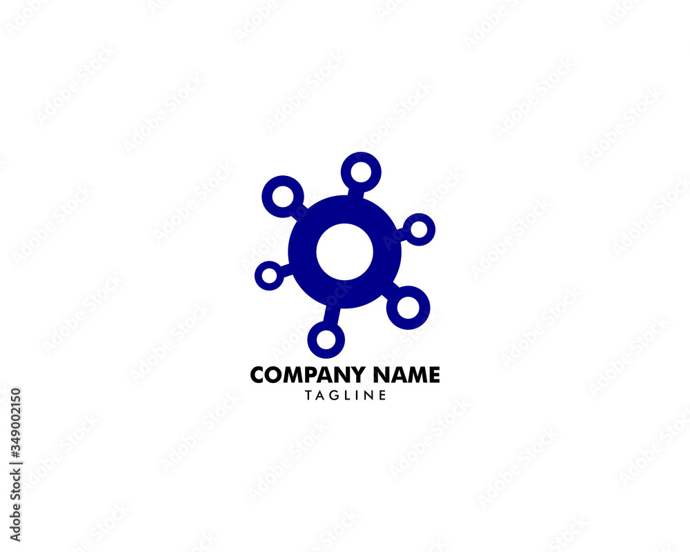 Abstract Network Connection Icon Logo Design Vector Illustration Abstract Network Connection Icon Logo Design Vector Illustration