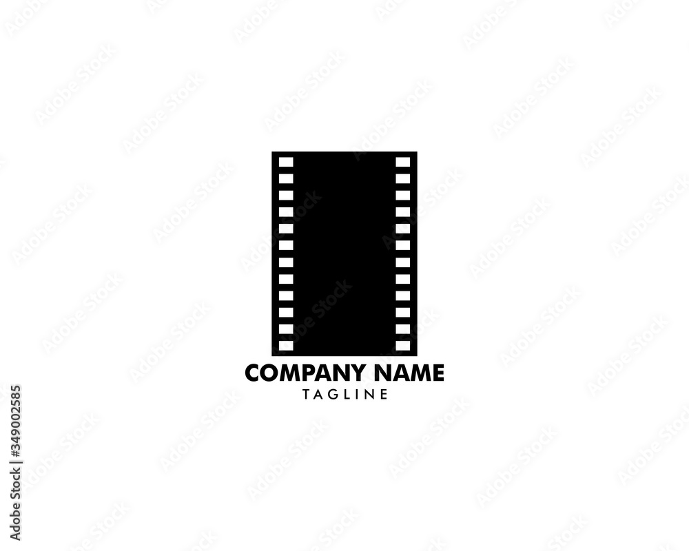 Filmstrip Logo Template Vector Illustration Design Filmstrip Logo Template Vector Illustration Design