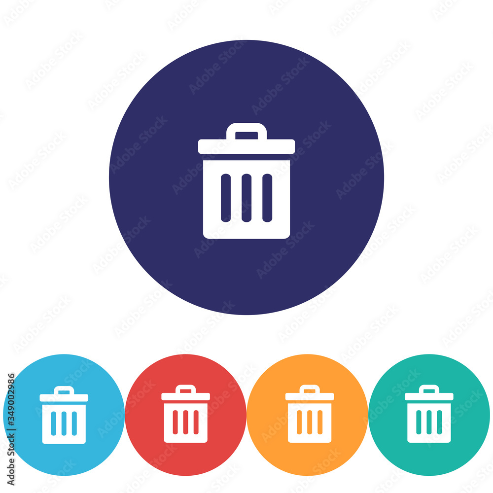 Trash vector icon , lorem ipsum Flat design Trash vector icon , lorem ipsum Flat design