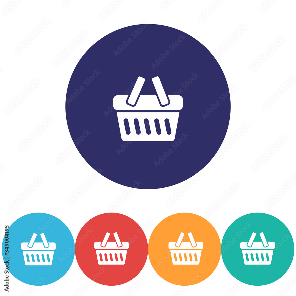 Basket vector icon , lorem ipsum Flat design Basket vector icon , lorem ipsum Flat design