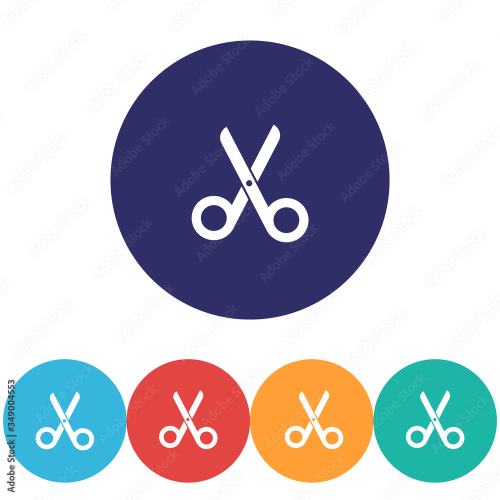 Scissors vector icon , lorem ipsum Flat design Scissors vector icon , lorem ipsum Flat design