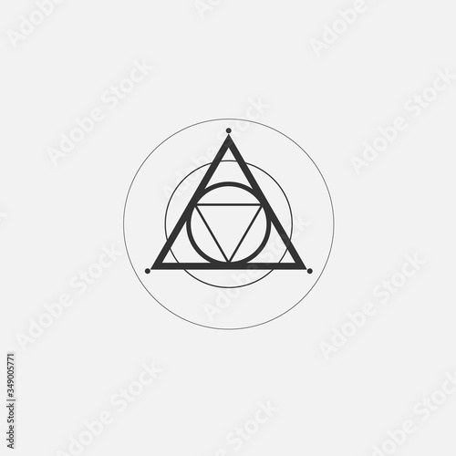minimalist geometric design elements tattoo. - hipster concept.